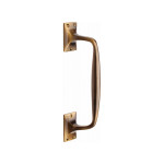 M Marcus Heritage Brass Cranked Design Face Fixing Pull Handle 253mm length